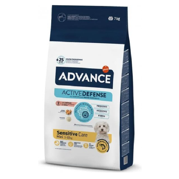 אדוונס Advance לכלב קטן סנסיטיב סלמון 7 קילו