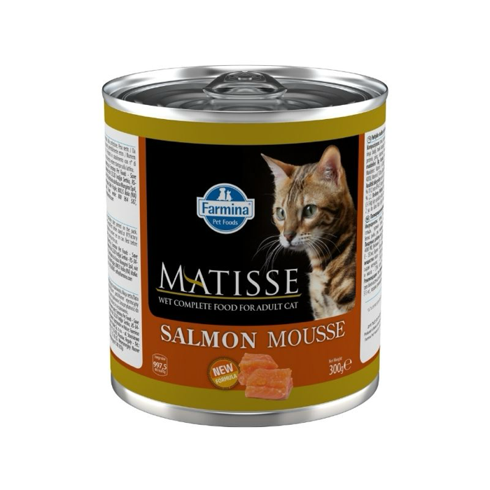 מאטיס MATISSE מזון מלא רטוב לחתולים בטעם סלמון 300 גרם
